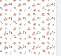 Delicate floral design